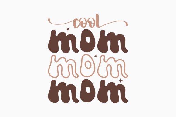 Cool Mom Retro Mothers Day SVG for Crafts and Graphics