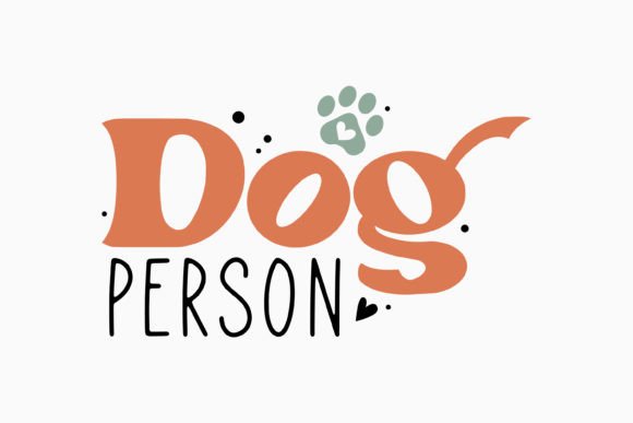 Dog Person Retro Quote SVG for Crafts & Graphics