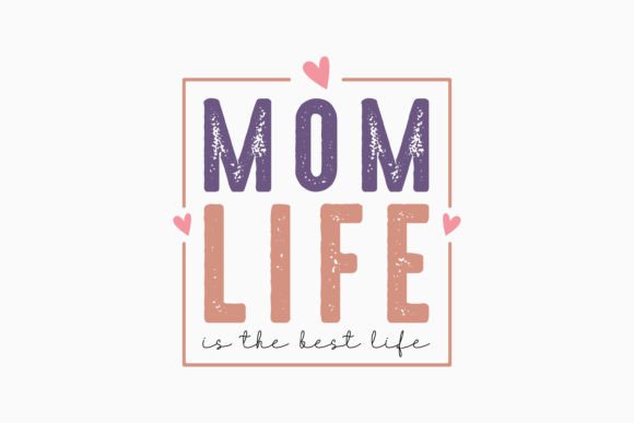 Mom Life Retro Graphics for Local Business Crafts