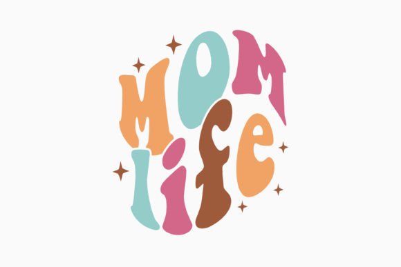 Mom Life Retro Mothers Day SVG: Graphics for Crafts