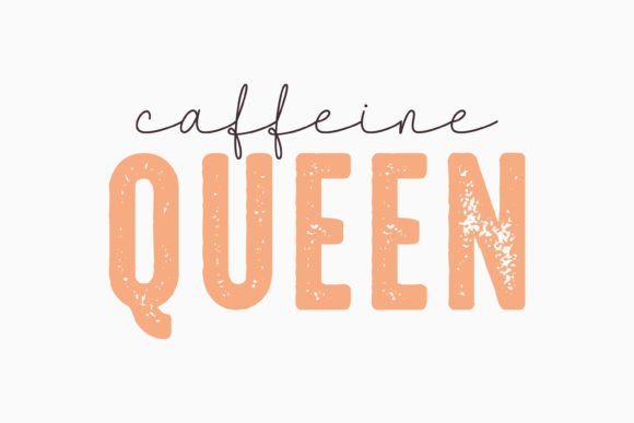 Retro Coffee Svg Caffeine Queen: Graphics for Crafts