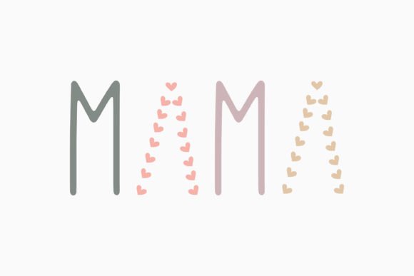 Retro Mothers Day Love Mama Graphics for Crafts