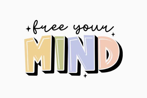 Retro Positive Quotes SVG: Graphics & Crafts Branding